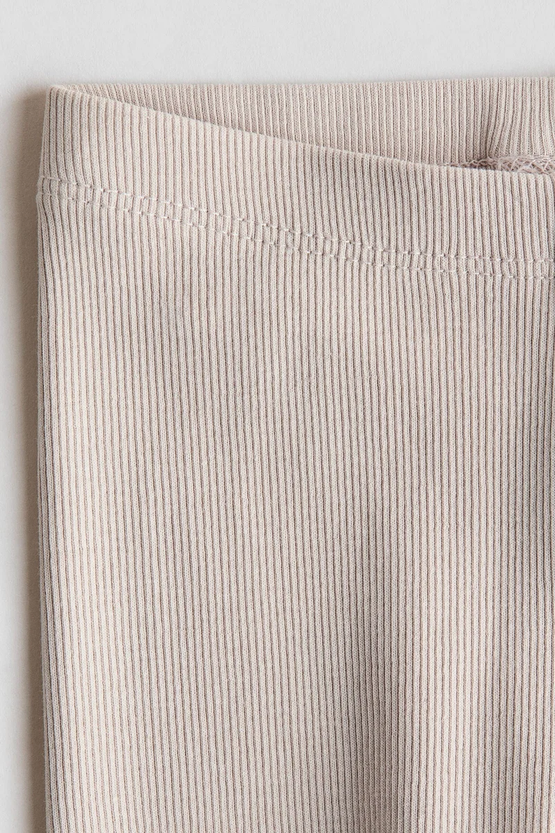 H&M 2-pack ribbed cotton leggings